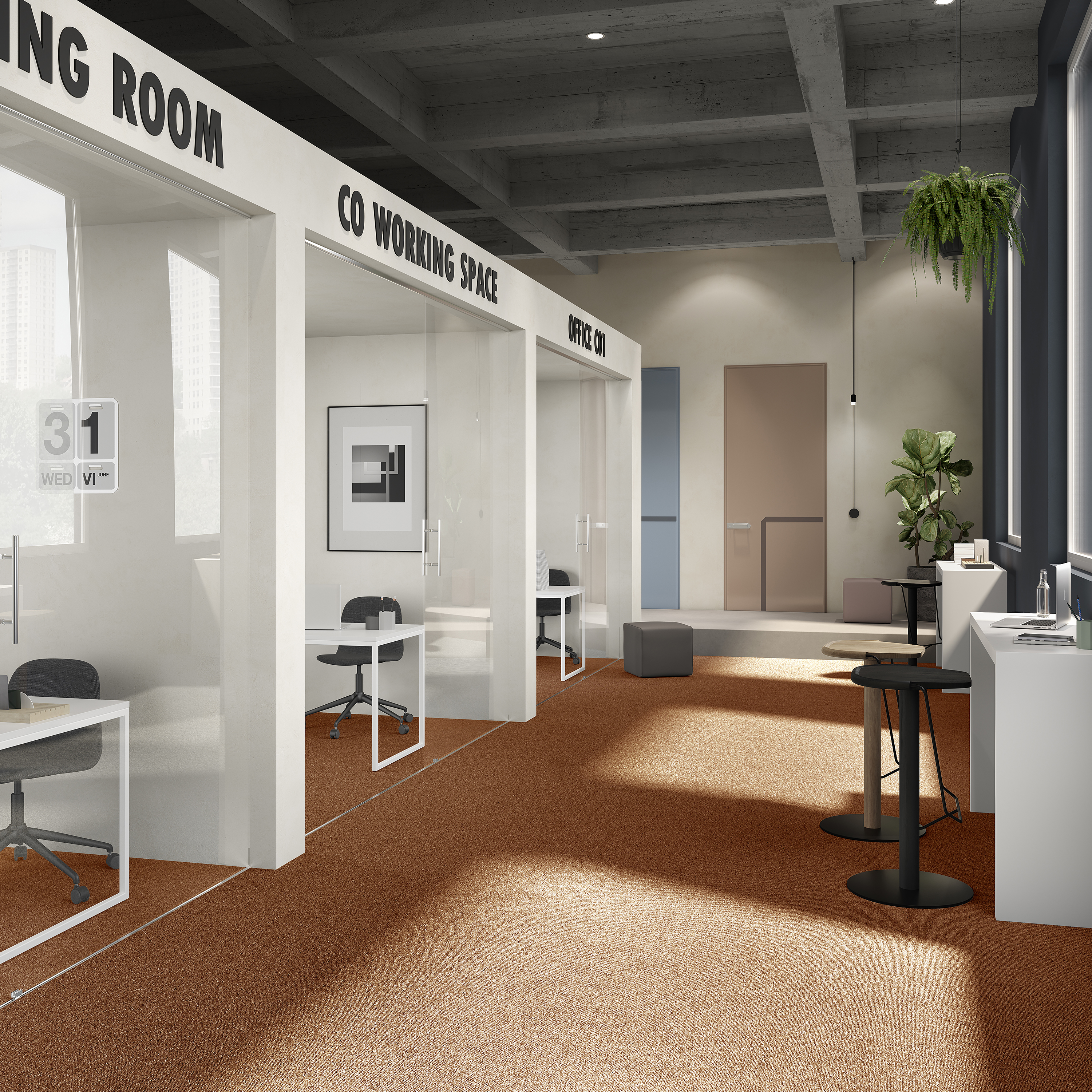 Ковровая плитка Medusa Tile 84 (500*500*5 мм) — купить в Ставрополе