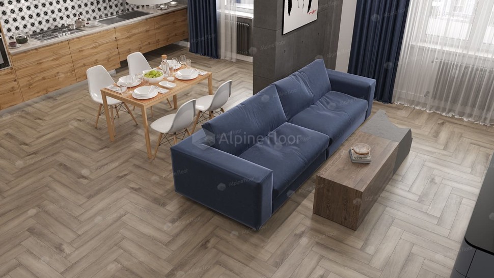 Виниловая плитка "Alpine Floor" Parquet LVT Дуб Исида (590*118*2,5 мм) — купить в Ставрополе