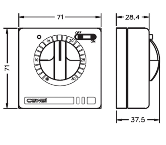 Терморегулятор Cewal RQ30 — купить в Ставрополе