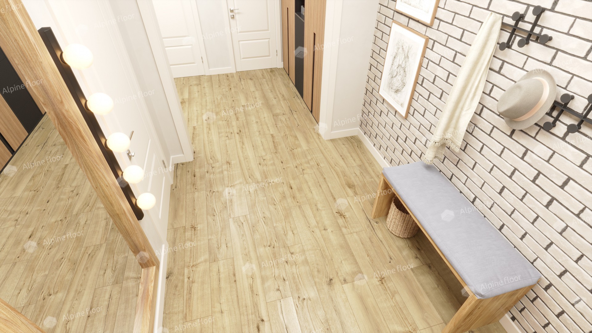 Ламинат "Alpine Floor" Дуб Эмпуриабрава (1285*192*8 мм) — купить в Ставрополе