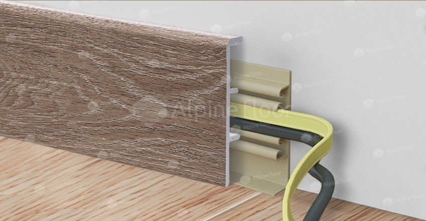 Напольный плинтус Rico Concept 80 Дуб каньон кремовый (2200*20*80 мм) — купить в Ставрополе