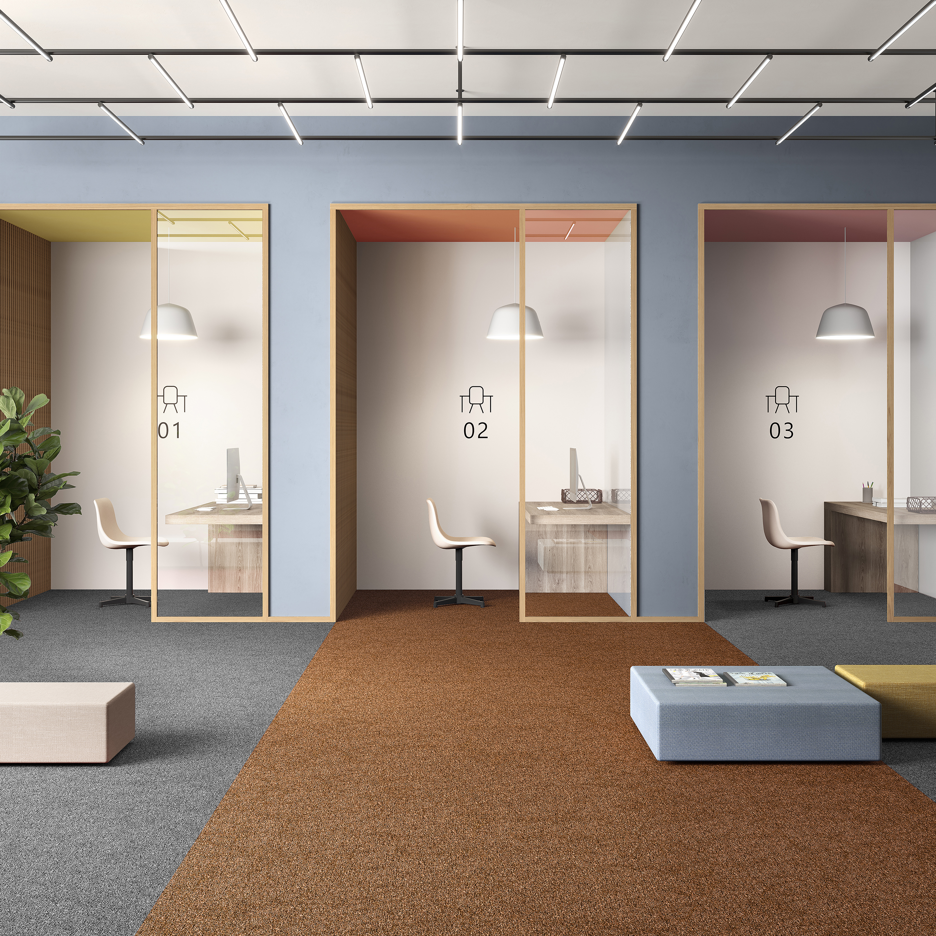 Ковровая плитка Medusa Tile 84 (500*500*5 мм) — купить в Ставрополе