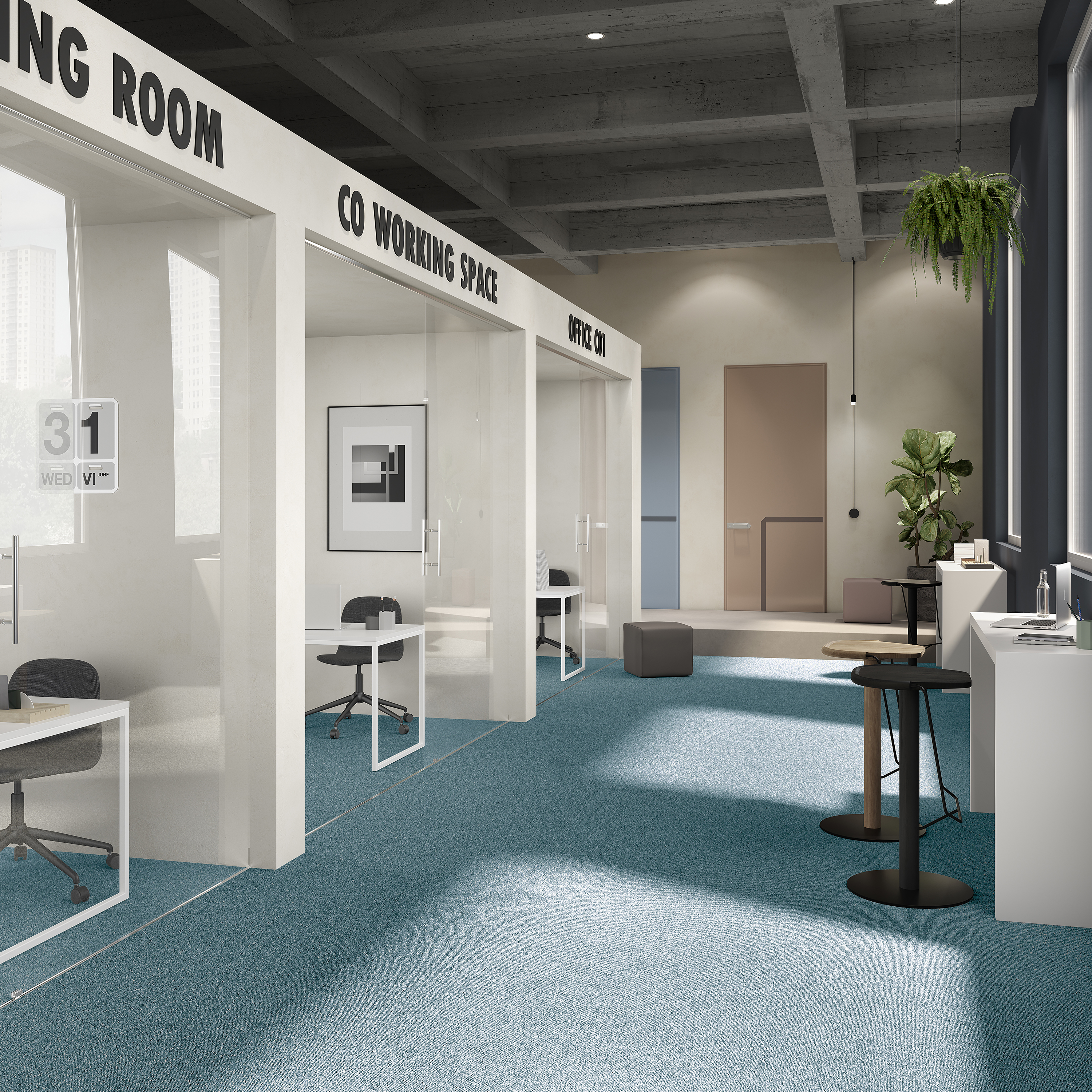 Ковровая плитка Medusa Tile 70 (500*500*5 мм) — купить в Ставрополе