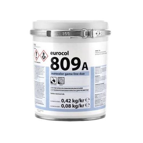 Краска Forbo Eurocol 809-А Eurocolor Game Line Duo 2К PU белая, 1 кг — купить в Ставрополе