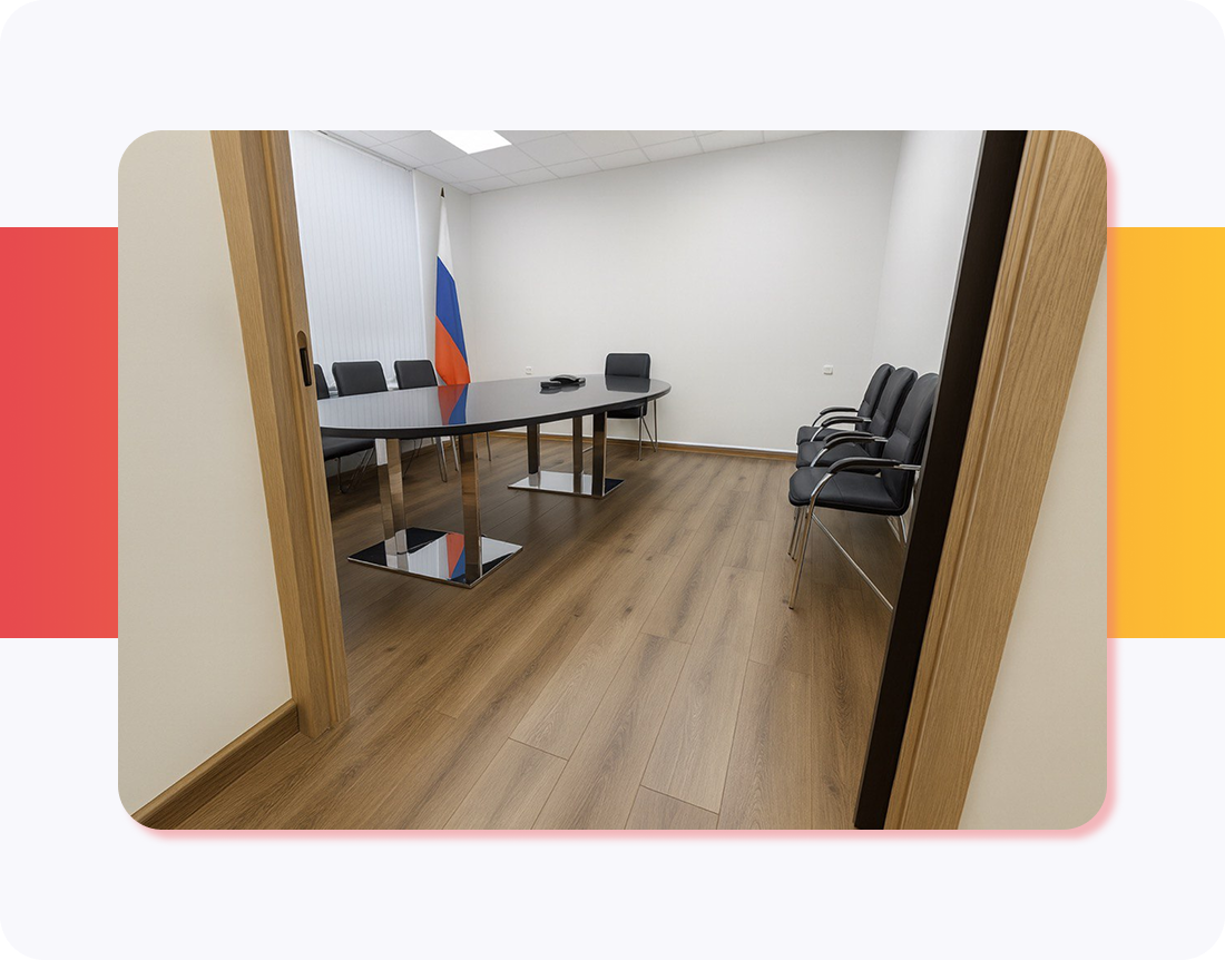 Укладка клеевой LVT в офисе