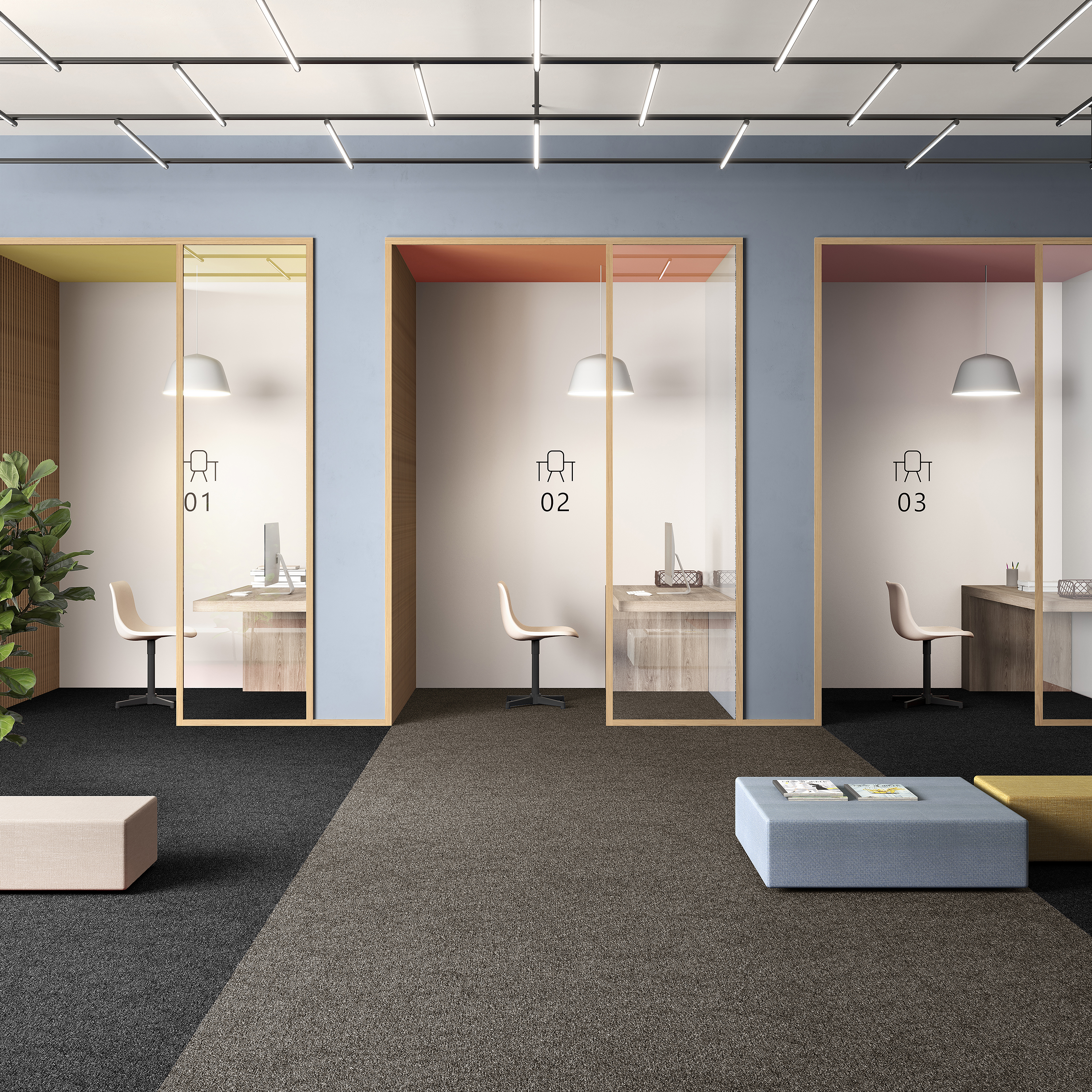 Ковровая плитка Medusa Tile 43 (500*500*5 мм) — купить в Ставрополе