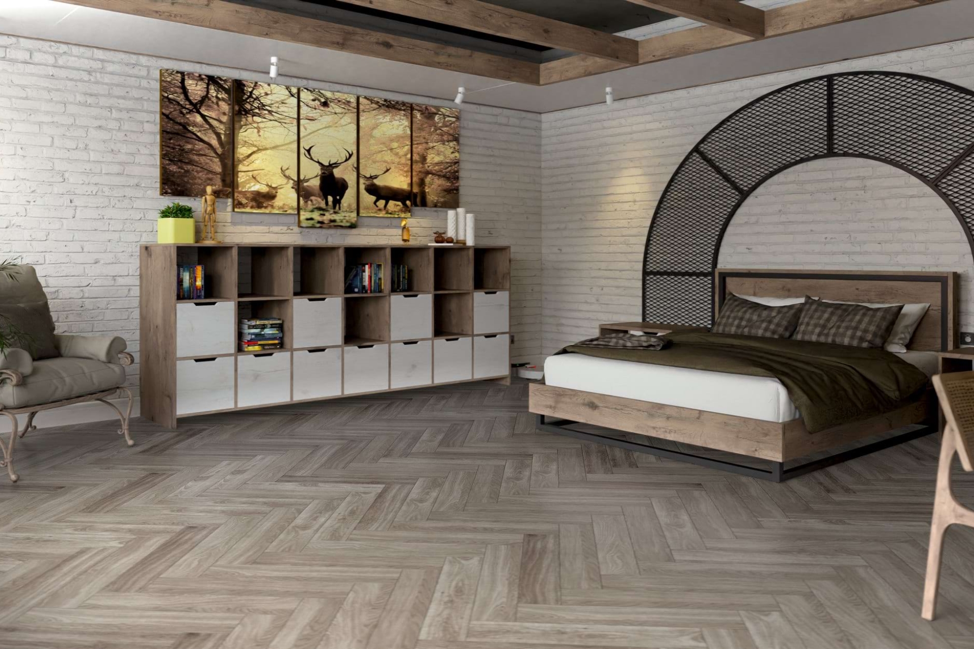 Инженерный паркет «Damy Floor» Скандинавский (укладка елочкой) — купить в Ставрополе