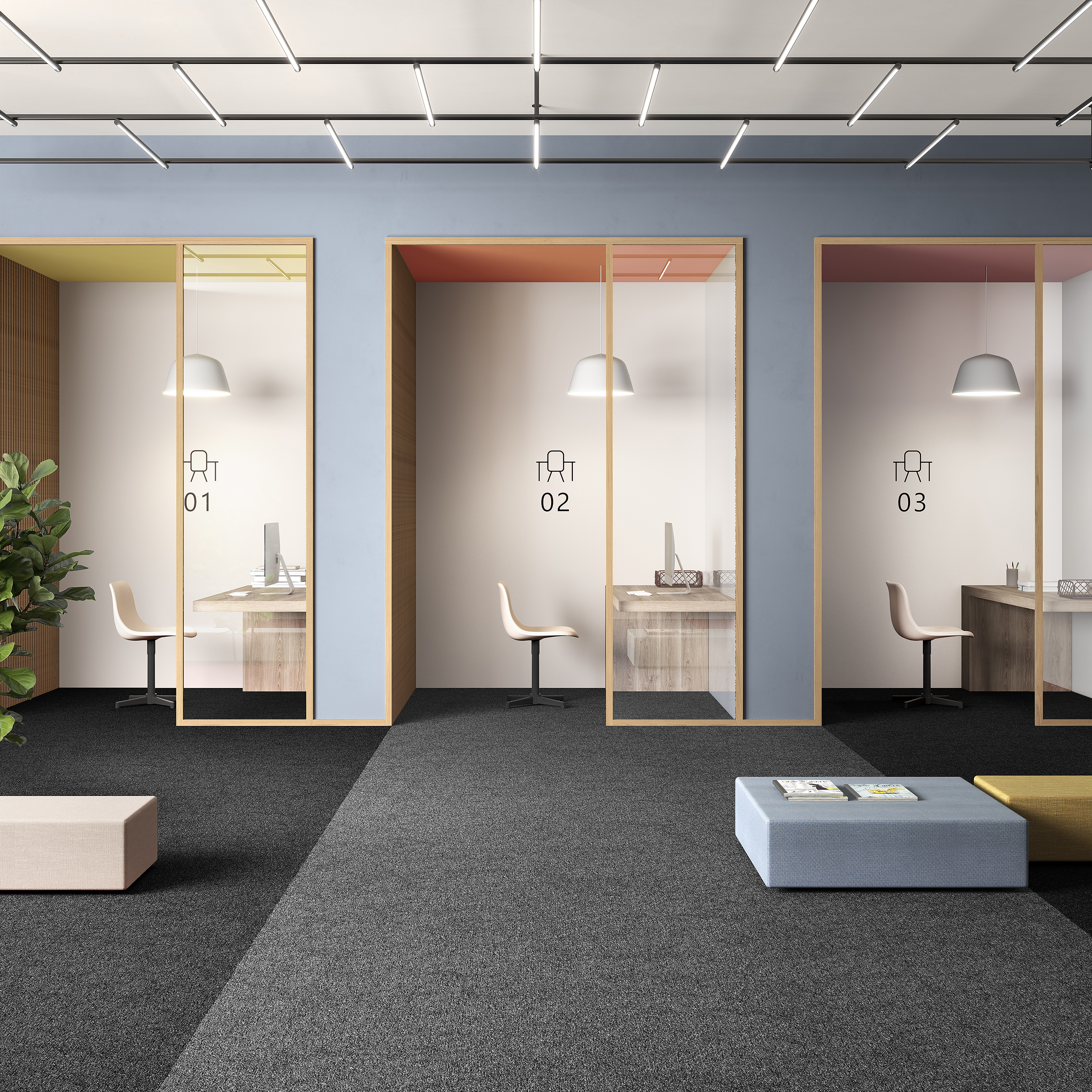 Ковровая плитка Medusa Tile 98 (500*500*5 мм) — купить в Ставрополе