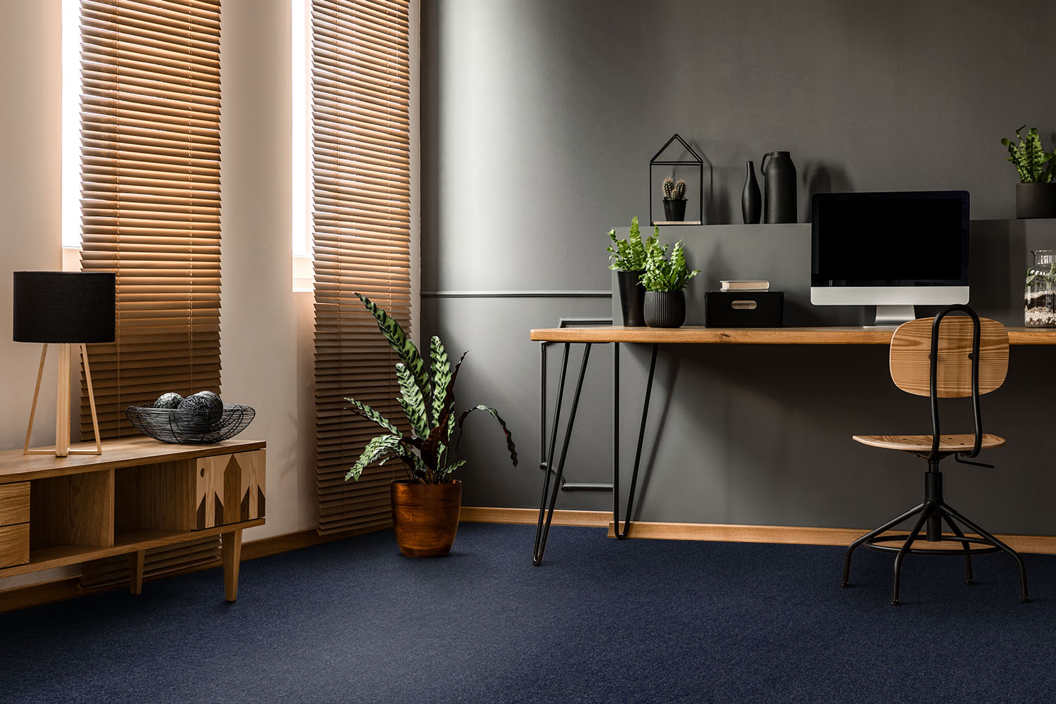 Ковровое покрытие "Bonkeel" Color Rib Blue Bottle 78 (ширина 1м/3м/4м) — купить в Ставрополе